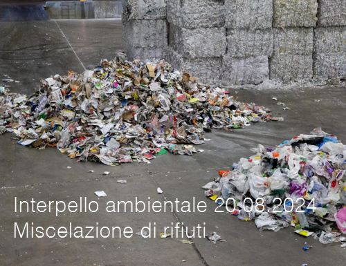 Interpello ambientale 20 08 2024 Miscelazione di rifiuti in deroga autorizzabili Interpello ambientale 20 08 2024 Miscelazione di rifiuti in deroga autorizzabili