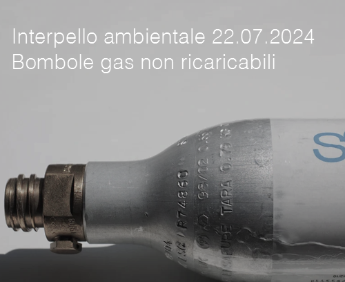 Interpello ambientale 22 07 2024 Bombole gas non ricaricabili Interpello ambientale 22 07 2024 Bombole gas non ricaricabili