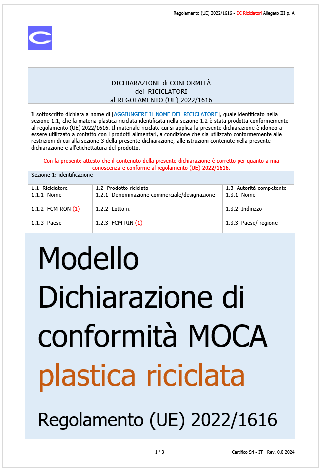 Modello DC Plastica riciclata Modello DC Plastica riciclata