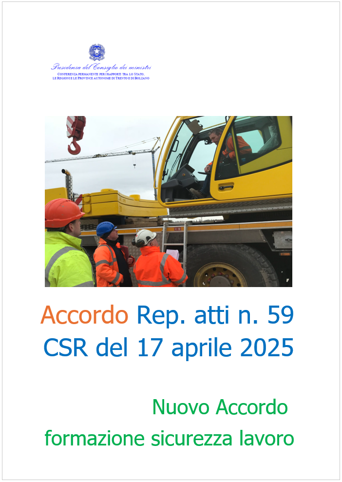 Accordo n  59 CSR del 17 aprile 2025