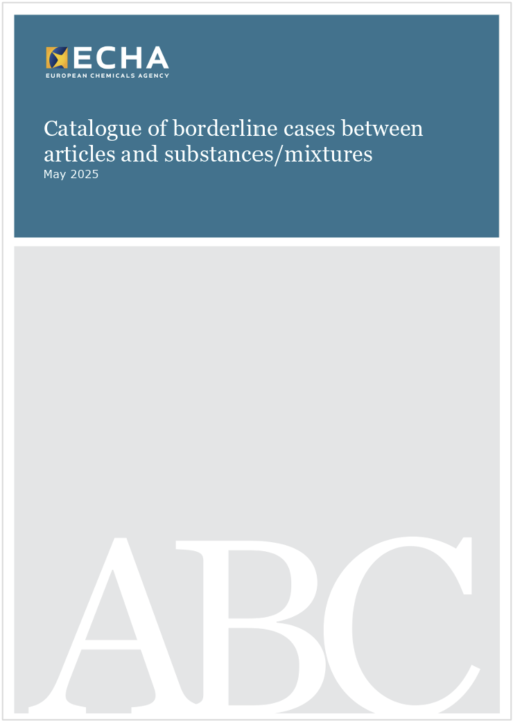 Catalogue of borderline cases between articles and substances mixtures May 2025 Catalogue of borderline cases between articles and substances mixtures May 2025