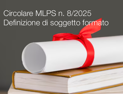 Circolare MLPS n 8 del 31 Marzo 2025 Circolare MLPS n 8 del 31 Marzo 2025