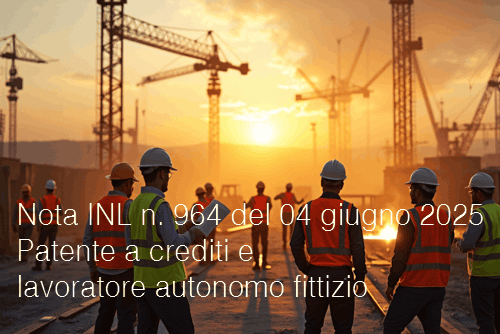 Nota INL n  964 del 04 giugno 2025