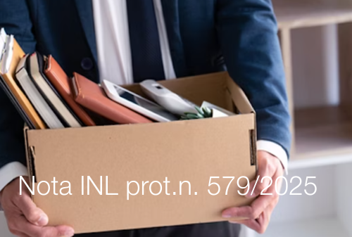 Nota INL prot n 579 del 22 Gennaio 2025 Nota INL prot n 579 del 22 Gennaio 2025