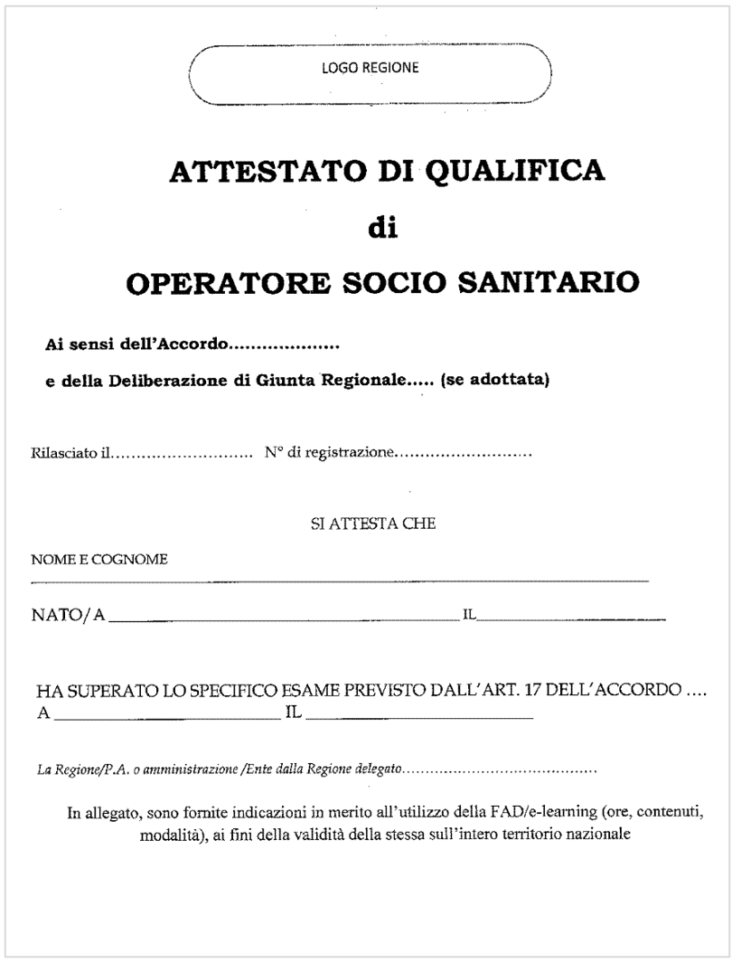 Operatore socio sanitario