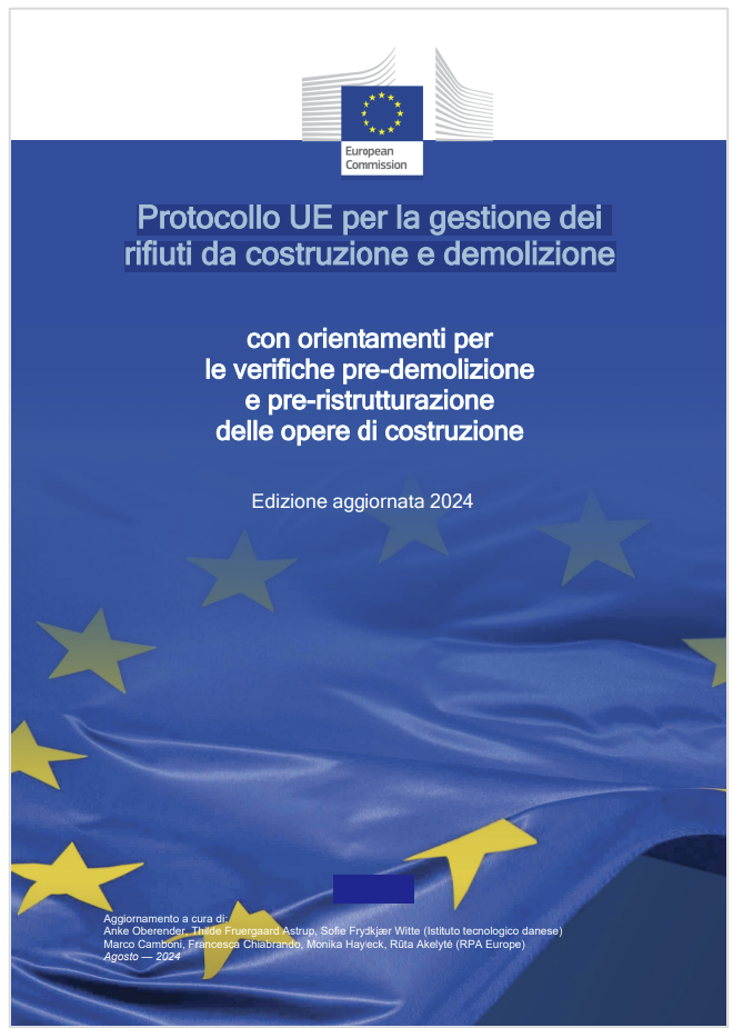 Protocollo UE gestione dei rifiuti da costruzione e demolizione Ed  2024