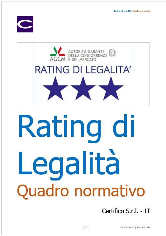 Rating di Legalit Quadro normativo 2025 Rating di Legalit Quadro normativo 2025