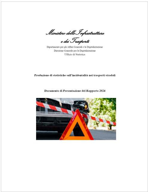 Statistiche sull incidentalit nei trasporti stradali Rapporto 2024 Statistiche sull incidentalit nei trasporti stradali Rapporto 2024