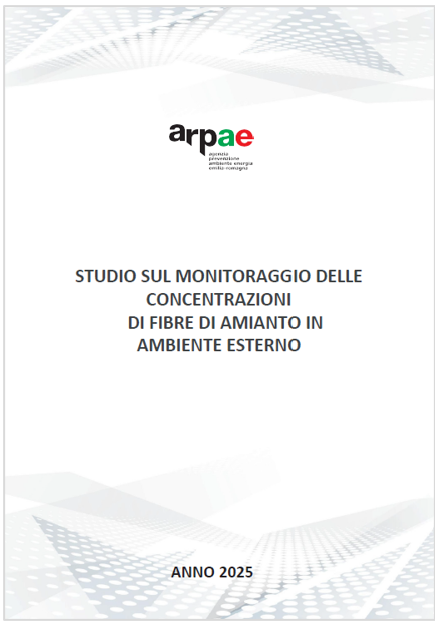 Studio monitoraggio concentrazioni di fibre di amianto in ambiente esterno ARPAE 2025