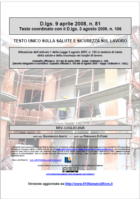 Testo Unico Sicurezza D Lgs  81 2008   07 2025