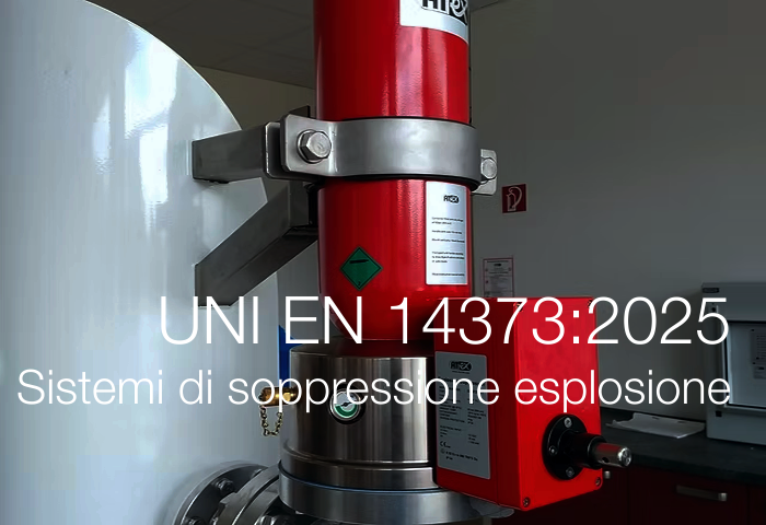 UNI EN 14373 2025   Sistemi di soppressione dell esplosione