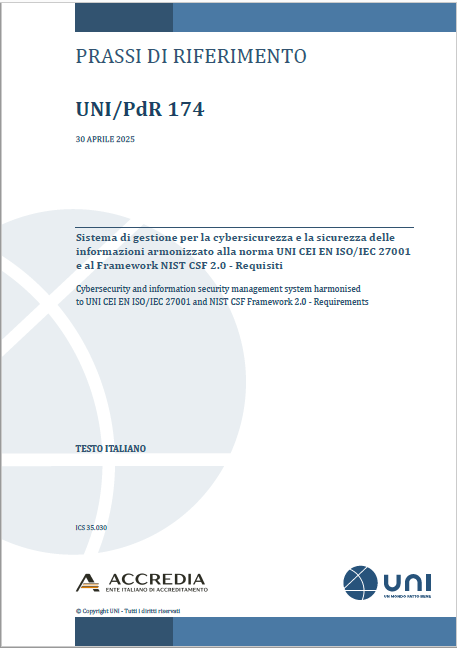 UNI PdR 174 2025   Sistema di gestione per la cybersicurezza