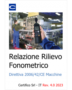 ID 342 Relazione fonometrica Direttiva Macchine