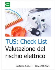 TUS: CHECK LIST VALUTAZIONE DEL RISCHIO ELETTRICO